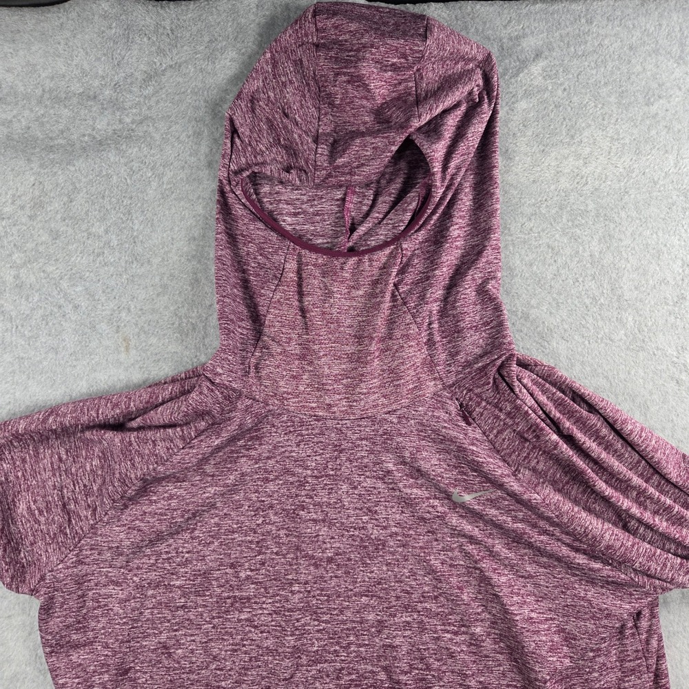 Nike Running Hoodie Women XL Purple Dri-Fit Thumbhole Performance Top